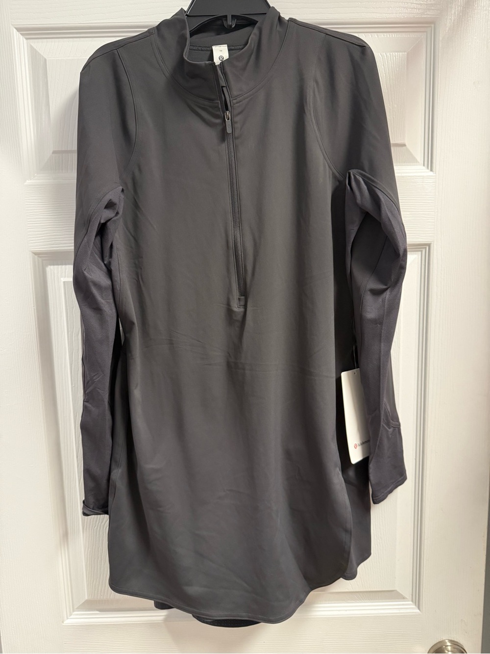 NWT lululemon athletica size 10 Women's long sleeve tennis dress built in shorts